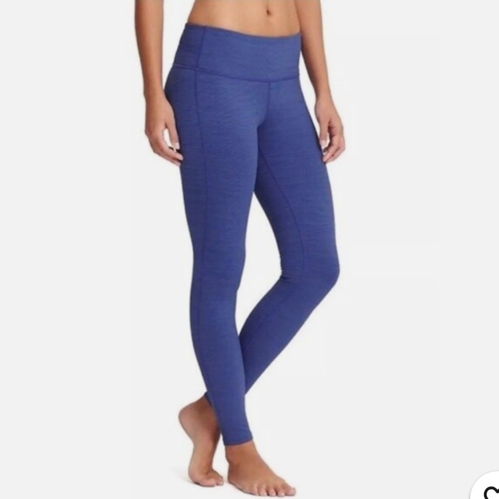Athleta Chaturanga Jacquard Leggings- Blue